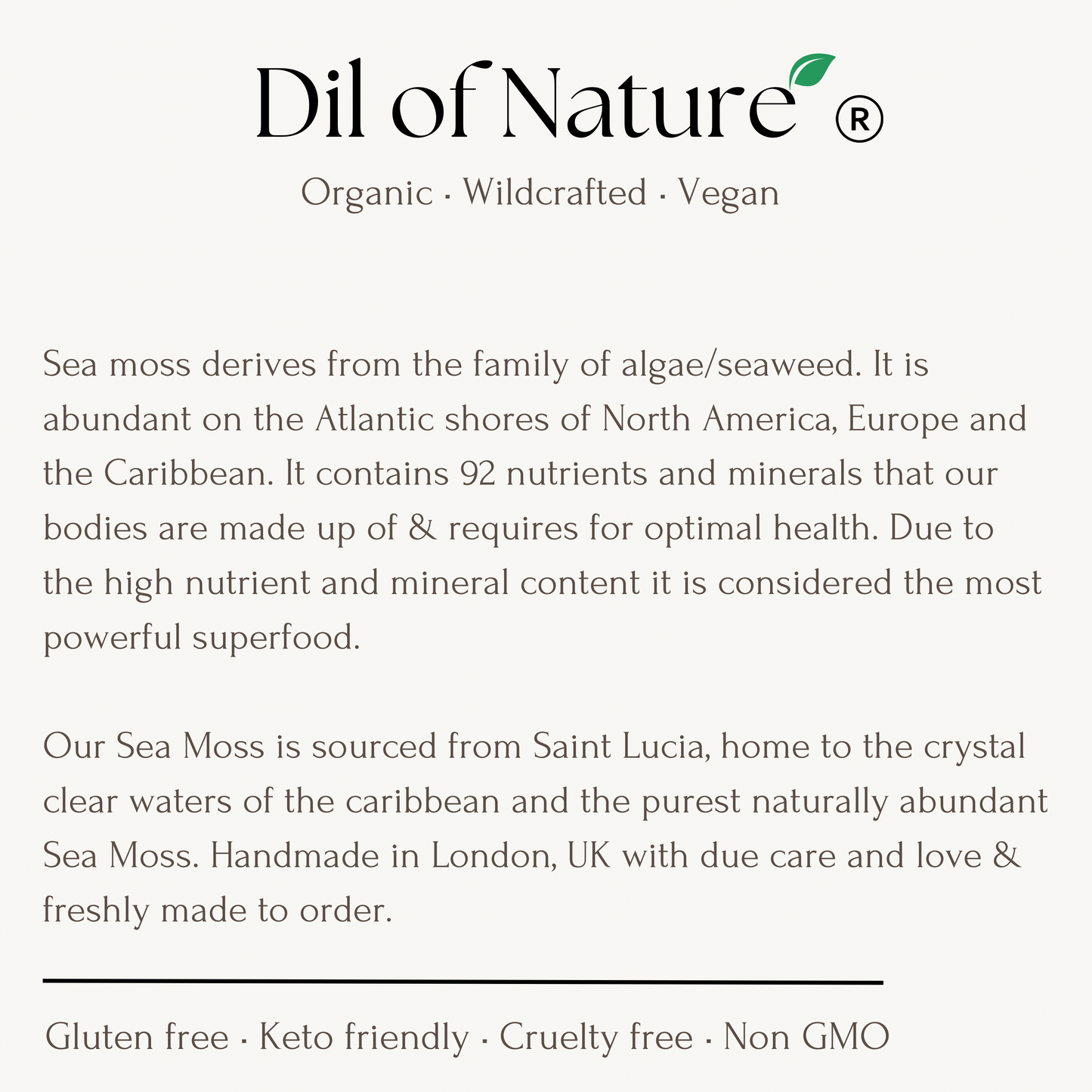 Raw, Organic & Wildcrafted St Lucian Sea Moss